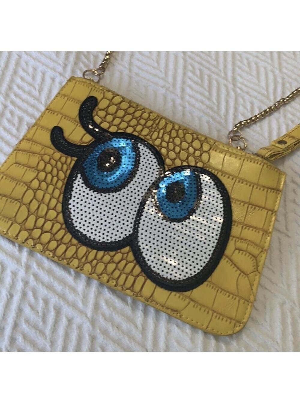 (Boutique Fashion) eyes crossbody bag